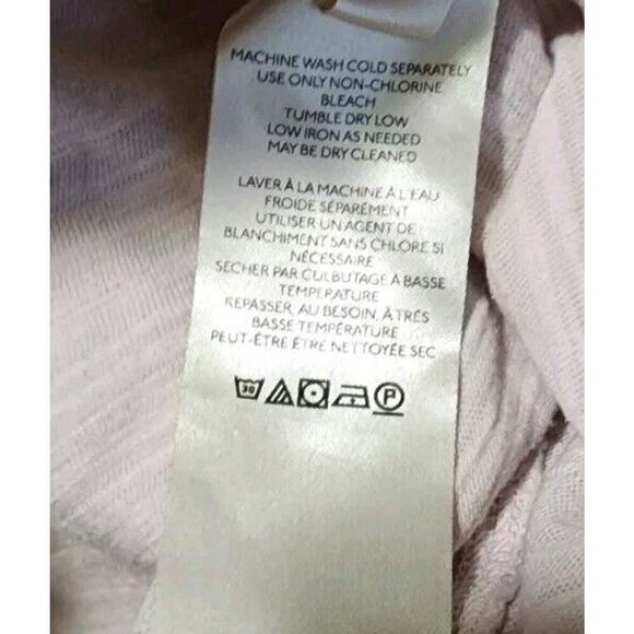 We The Free People Light Pink Shirred Ruched Natasha Long Sleeve Shirt - Picture 7 of 8